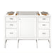 Addison 48" Single Vanity Cabinet, Glossy White