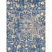 Pasargad Home Transitional Collection Hand-Knotted Blue Bsilk & Wool Area Rug- 9' 0" X 12' 2" PDC-2059 9x12