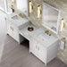 James Martin Vanities Bellshire 96" Dual Vanity Set with 24" Make-Up Counter