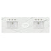 72" Double Top, 3 CM Ethereal Noctis Silestone w/ Sink & FreePower Wireless Charger (040)
