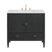 Myrrin 36" Vanity, Carbon Oak w/ 3 CM Ethereal Noctis Silestone Top