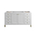 Chicago 60" Single Vanity, Walnut Whisper, w/ 3 CM Eternal Jasmine Pearl Silestone® Top