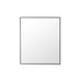 Rohe 36" Rectangular Mirror, Matte Black