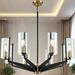 Elk Lighting Blakeslee Matte Black, Satin Brass Chandelier