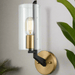 Elk Lighting Blakeslee Matte Black, Satin Brass Wall Sconce