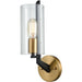 Blakeslee Matte Black, Satin Brass Wall Sconce