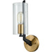 Blakeslee Matte Black, Satin Brass Wall Sconce