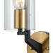 Blakeslee Matte Black, Satin Brass Wall Sconce