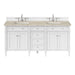Brittany 72" Double Vanity, Victory Blue w/ 3 CM Eternal Jasmine Pearl Silestone Top w/FreePower Wireless Charger