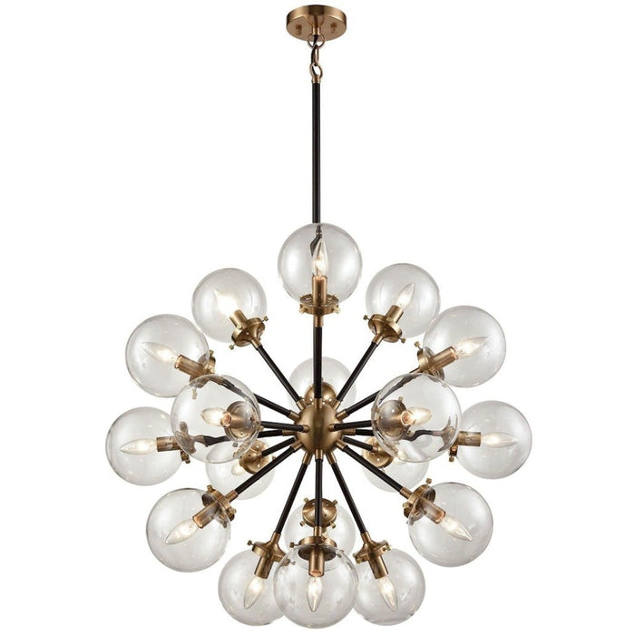 Boudreaux Antique Gold, Matte Black Chandelier