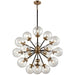 Boudreaux Antique Gold, Matte Black Chandelier