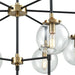 Boudreaux Matte Black, Antique Gold Chandelier