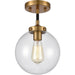 Boudreaux Matte Black, Antique Gold Mini Pendant