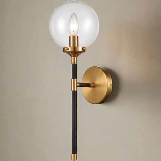 Elk Lighting Boudreaux Matte Black, Antique Gold Wall Sconce