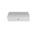 Bellshire 24" Drawer Unit, Bright White w/ 3 CM Eternal Jasmine Pearl Silestone Top