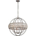 Bradington Weathered Zinc Pendant