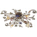 Brillare Bronzed Rust Semi Flush Mount