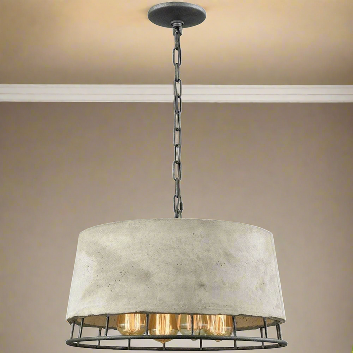 Elk Lighting Brocca Silverdust Iron Chandelier