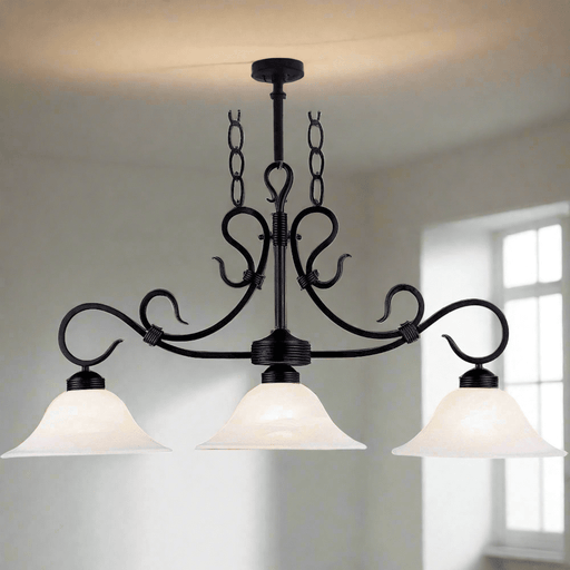 Elk Lighting Buckingham Matte Black Island Light