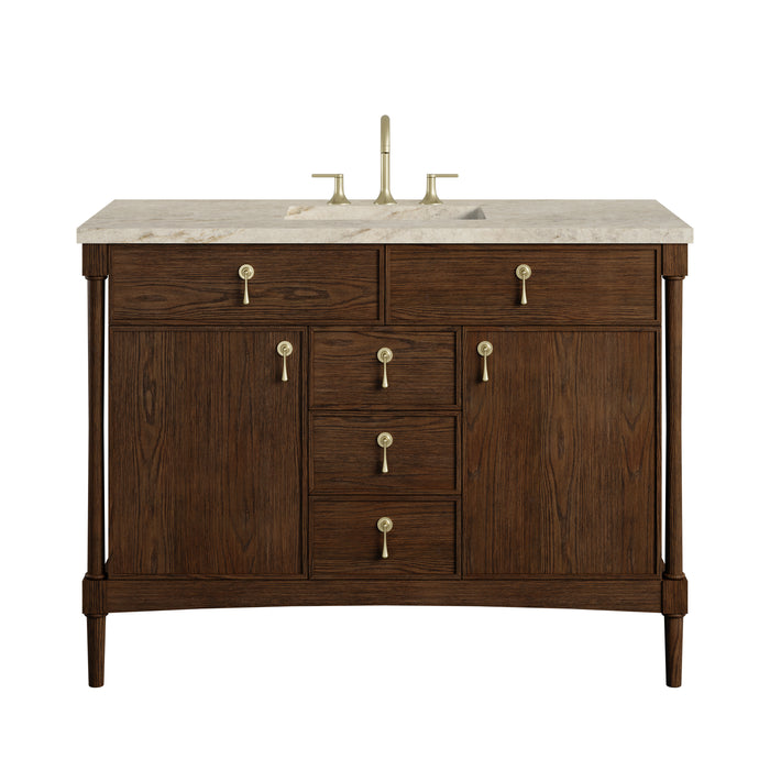 Kinnsden 48" Single Vanity, Sable Oak w/ 3 CM Tajnar Eclos Top