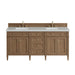Brittany 72" Double Vanity in Bright White, w/ 3 CM Tajnar Eclos Top