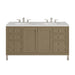 Chicago 60" Double Vanity, Smokey Celadon, w/ 3 CM Phantome Eclos Top