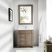 James Martin Bristol 30" Single Bathroom Vanity in Whitewashed Walnut, shown in a bathroom setting