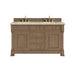 Brookfield 60" Double Vanity, Honey Oak, w/ 3 CM Tajnar Eclos Top w/FreePower Wireless Charger