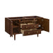 Amberly 60" Double Vanity, Mid-Century Walnut w/ 3 CM Parisien Bleu Top w/FreePower Wireless Charger