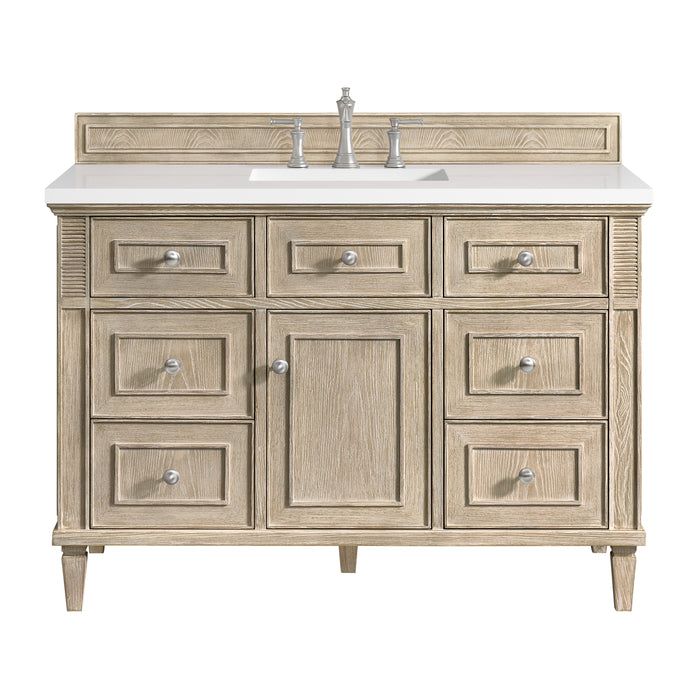 Lorelai 48" Single Vanity, Mid-Century Walnut w/ 3 CM Lime Delight Silestone Top