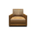 GTR Raffa 100% Top Grain Leather Contemporary Swivel Armchair