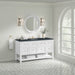 Breckenridge 60" Single Vanity, Serenity Blue, w/ 3 CM Tajnar Eclos Top w/FreePower Wireless Charger