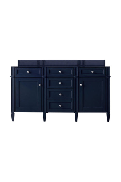 Brittany 60" Double Vanity Cabinet, Burnished Mahogany