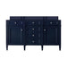 Brittany 60" Double Vanity Cabinet, Burnished Mahogany