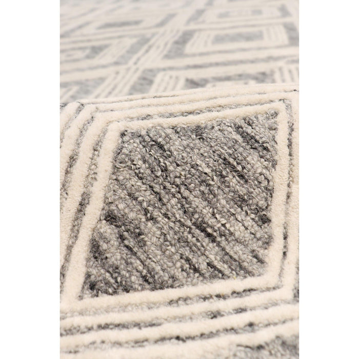 Pasargad Home Modern Collection Hand-Tufted Bamboo Silk & Wool Area Rug, 8' 9" X 11' 9", Silver plt-1624 9x12