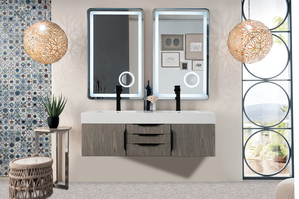 James Martin Columbia 59" Double Wall Mount Vanity