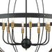 Caldwell Matte Black, Satin Brass Pendant