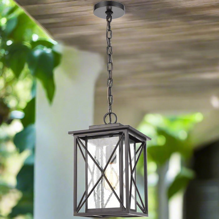 Elk Lighting Carriage Light Matte Black Outdoor Outdoor Sconce