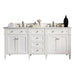 Brittany 72" Double Vanity, Victory Blue, w/ 3 CM Tajnar Eclos Top w/FreePower Wireless Charger