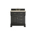 Brookfield 36" Single Vanity, Black Onyx, w/ 3 CM Tajnar Eclos Top