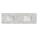 72" Single Radius Cut Top, 3 CM Victorian Silver Silestone w/ Sink