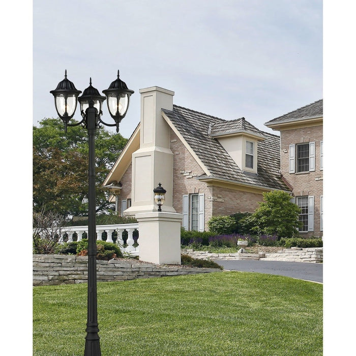 Central Square Textured Matte Black Outdoor Sconce