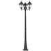 Central Square Textured Matte Black Outdoor Sconce