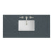 48" Single Top, 3 CM Charcoal Soapstone Silestone w/ Sink