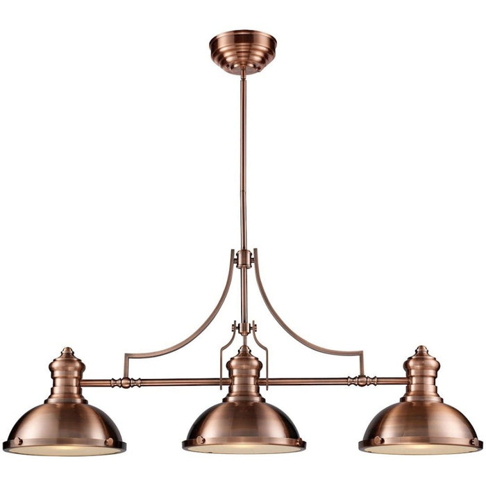 Chadwick Antique Copper Island Light