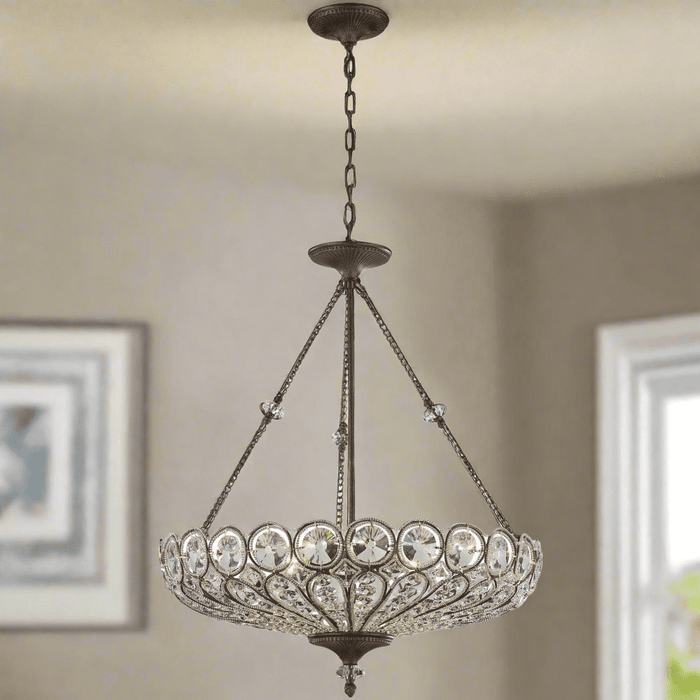 Elk Lighting Christina Mocha Semi Flush Mount