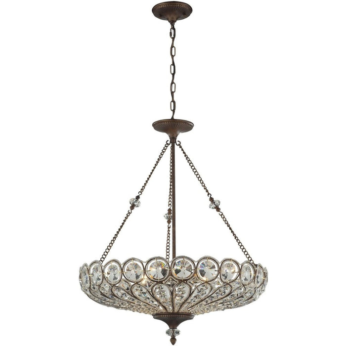 Christina Mocha Semi Flush Mount