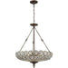 Christina Mocha Semi Flush Mount