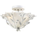 Circeo Antique White Semi Flush Mount