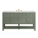 Breckenridge 60" Single Vanity, Light Natural Oak, w/ 3 CM Victorian Silver Quartz Top